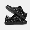 Luxus Männer Turnschuhe Punk Bord Schuhe Designer Personalisierte Strass Patchwork Mann Turnschuhe Leinwand Schuhe für Männer Jugend Schuhe
