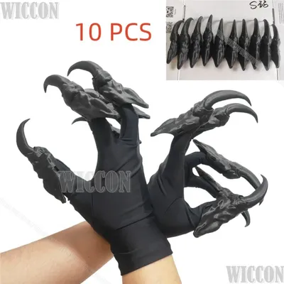 Kigurumi Kig Dragon's Claw Paw Claw Handschuhe 3D-gedruckte Cosplay Prop Finger Knuckles Armor Image