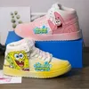 Neue Original Dame Cartoon SpongeBob Schwammkopf Prinzessin niedlich Freizeitschuhe weiche Sportschuhe Freundin Geschenk EU Größe 35-44