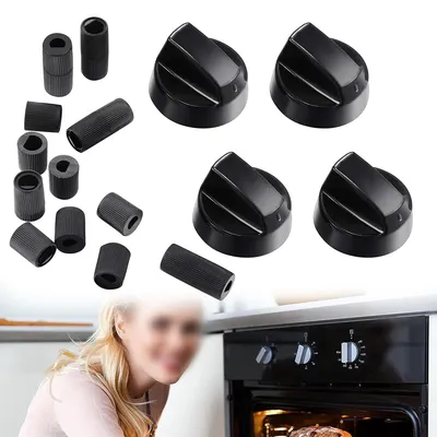 4 Sets Stove Top Control Knobs Univer-sal Thermostat Stove Button Knobs Accessories For Home Kitchen Cookers Adapters New