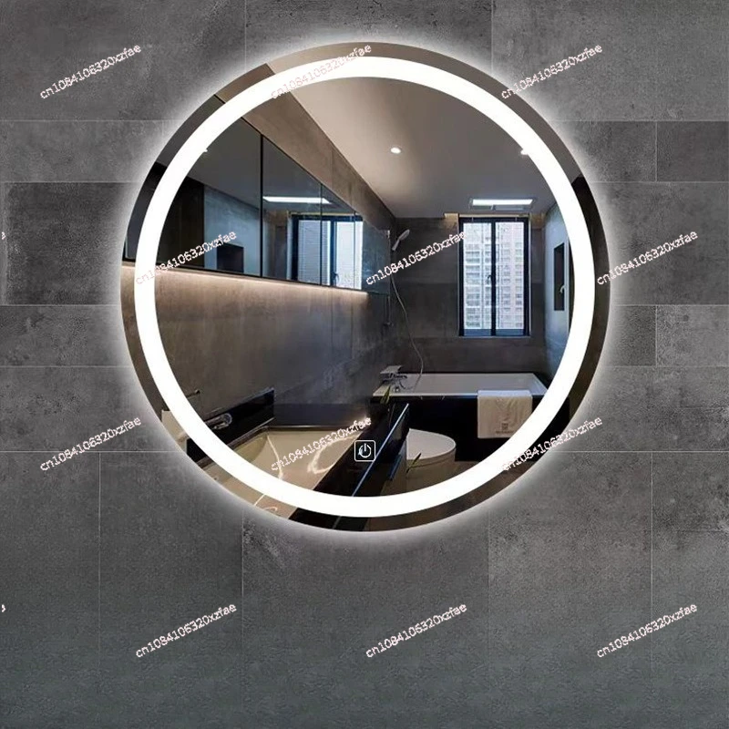 Bestseller! LED-Badezimmerspiegel rund – beschlagfreier intelligenter Spiegel mit dimmbaren Lichtern (moderner Kosmetikspiegel für Make-up/Rasur)