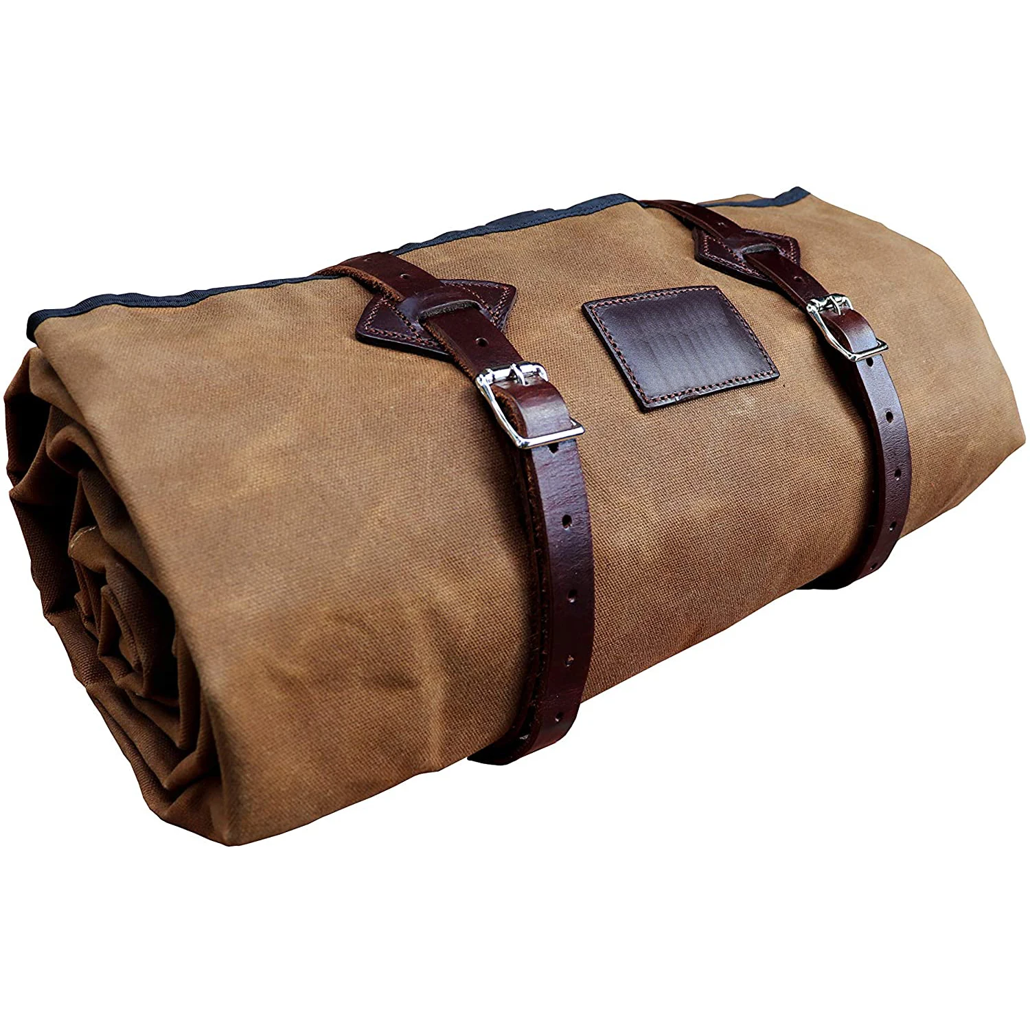 Outdoor-Wandern, Camping, schwerer, wasserdichter Deckenschlafsack aus gewachstem Segeltuch Image