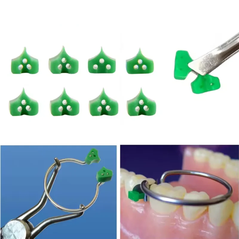 40 teile/beutel Dental Silikon Keile Gummi Hinzufügen Auf Keile Schnitt Matrix Delta Ring Zinken Zahnarzt Zahnmedizin Restaurierung Materialien Image