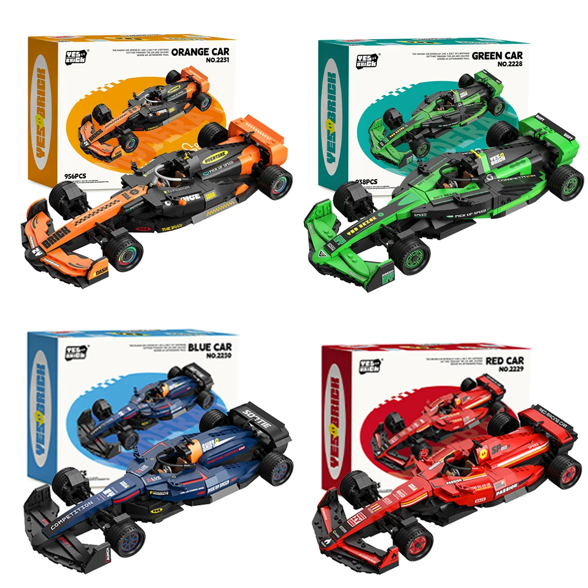 F1 FORMULE RACING CAR MODEL BUILDING BLOCK SET, GESCHENK ALS GEBURTSTAG GESCHENK FÜR JUNGEN UND KINDER GESCHENK. Image