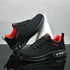 Klassische schwarze Luftpolster-Turnschuhe für Herren, große Größe 47, leichte Laufschuhe für Paare, Sommer, gestrickt, atmungsaktiv, Damen-Sportschuhe