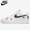 Nike Air Force 1, weiße Herrenschuhe aus echtem Leder, Freizeitschuhe für Herren, modische