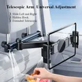 Hipacool Supporto per telefono per auto telescopico Supporto per tablet Sedile posteriore Poggiatesta Staffa per tablet per auto magnetica regolabile per dispositivo 5.6-11.8"