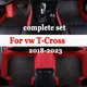 Per VW vw T-Cross Tcross 2023 2022 2021 2020 2019 2018 tappetini Auto tappeti parti coperture accessori interni Auto