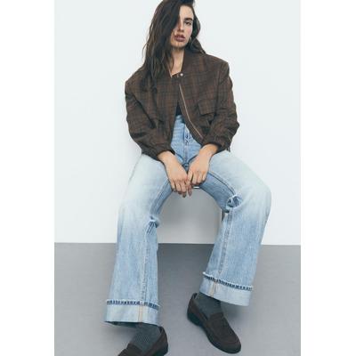 Stradivarius D92 straight wide-leg jeans LIGHT BLEACH 8