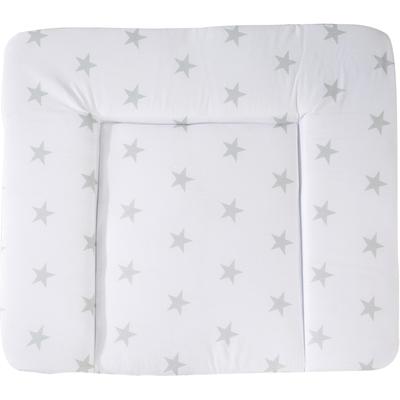 Wickelauflage ROBA "Little Stars, weiß", grau (weiß, grau), B:85cm L:75cm, Baumwolle, Polyester, Wickelauflagen Image