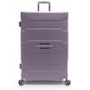 Hartschalen-Trolley HEYS "ReNew, verschiedene Größen und Farben", Gr. B/H/T: 49,8cm x 76,6cm x 30,4cm 125 l, lila (amethyst), Kunststoff, clean, matt, casual,Basic, Koffer, Koffer Reisegepäck herausnehmbares Innenfutter Volumenerweiterung