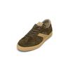 Sneaker MARC O'POLO "aus softem Veloursleder", Herren, Gr. 41, schwarz mossy olive, schwarz cashmere, Obermaterial: 100% Leder (Rind), unifarben, Schuhe