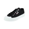 Sneaker SUPERGA "Superga Sneaker Textil", Gr. 46, schwarz (schwarz, weiß), Textil, casual, Schuhe