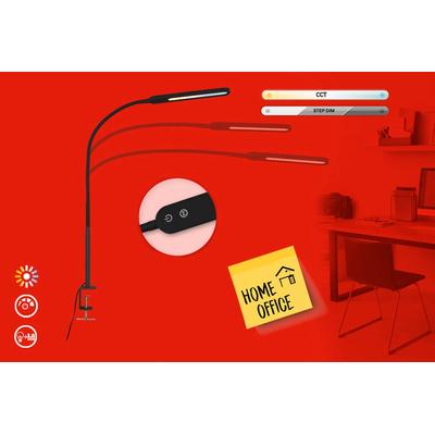 BRILONER LEUCHTEN LED Klemmleuchte "SERVO", schwarz, Lampen Image