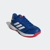Hallenschuh ADIDAS PERFORMANCE, Gr. 46, royal blau, cloud weiß, pure ruby, Textil, Synthetik, sportlich, Schuhe