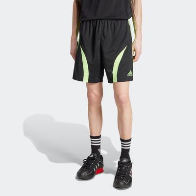 Shorts ADIDAS ORIGINALS "TEAMGEIST SHO", Herren, Gr. XL, N-Gr, schwarz, signal grün, Obermaterial: 100% Polyester, sportlich, Hosen Image