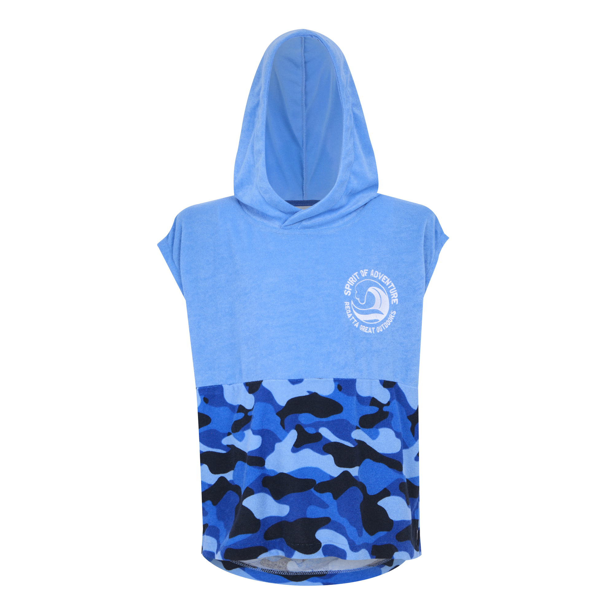 Regatta Kids Unisex Childrens/kids II Camo Hooded Towel (elysium Blue) - Light Blue - Size 5-8Y | Regatta Sale | Discount Designer Brands