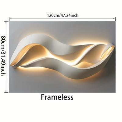 TEMU 1pc Art Art, Oblong For And Bedroom Decor, Image