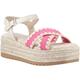 Hush Puppies Jemma Espadrille Polyurethane Womens Fuchsia Sandals - Pink - Size UK 6 | Hush Puppies Sale | Discount Designer Brands