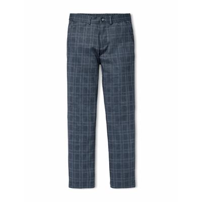 Walbusch Herren Bügelfrei-Travelhose Blau kariert Image
