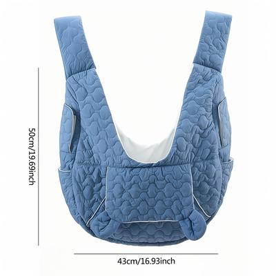 TEMU Pet Backpack, Adjustable Pet Front Carrier Bag For Small To Medium Dogs And Cats With Removable Bottom Tray, Suitable For Camping, Hiking, And Travel Image