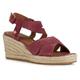 Geox Women's D Panarea Espadrille Wedge Sandal, Cyclamen, 3.5 UK