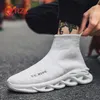 YRZL Männer Schuhe High Top Socke Turnschuhe Männer Trendy Dicke Sohle Sport Schuh Mesh Atmungsaktive Jogging Schuhe Große Größe Walking Herren Schuhe