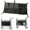 Zubehör 28,5 x 13,5 Zoll Kinderwagen-Gepäcknetz, elastische Installationshaken, große