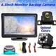 Telecamera di retromarcia per Monitor da 4.3 pollici per parcheggio auto telecamera retromarcia universale per auto 12V Pickup SUV