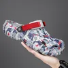 Leichte Herren Clogs Hausschuhe Sandale Herren Gartenschuhe Flache Camouflage Sandalen Bequeme Outdoor-Flip-Flops Home Clogs Schuhe
