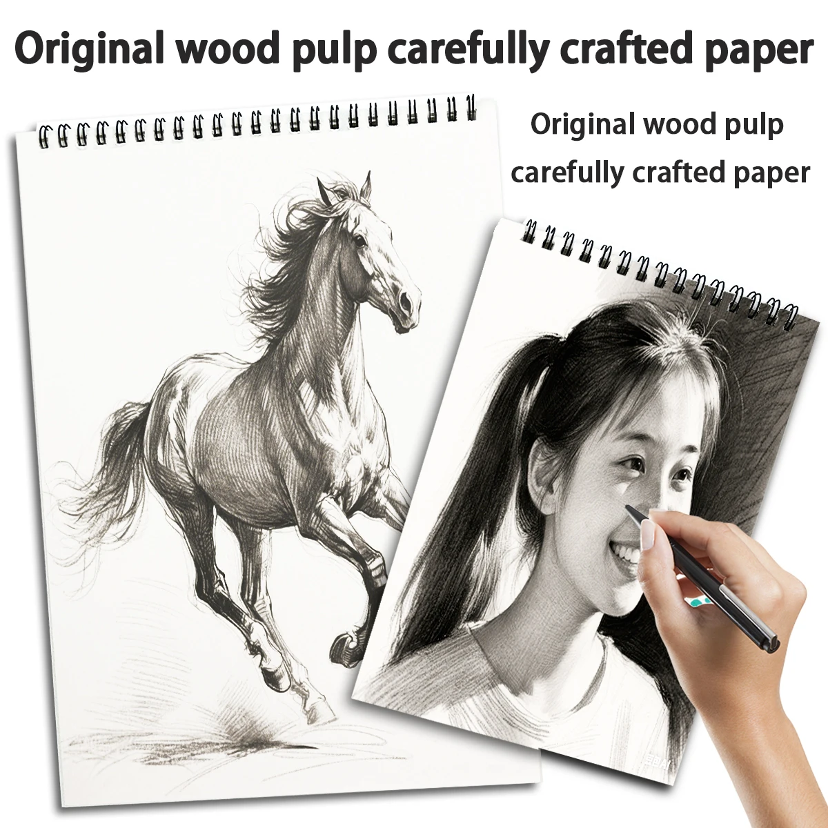 Mal- und Skizzenkunstpapier, erhältlich in verschiedenen Größen von A3 bis A6, geeignet für Jugendliche zum Zeichnen Image