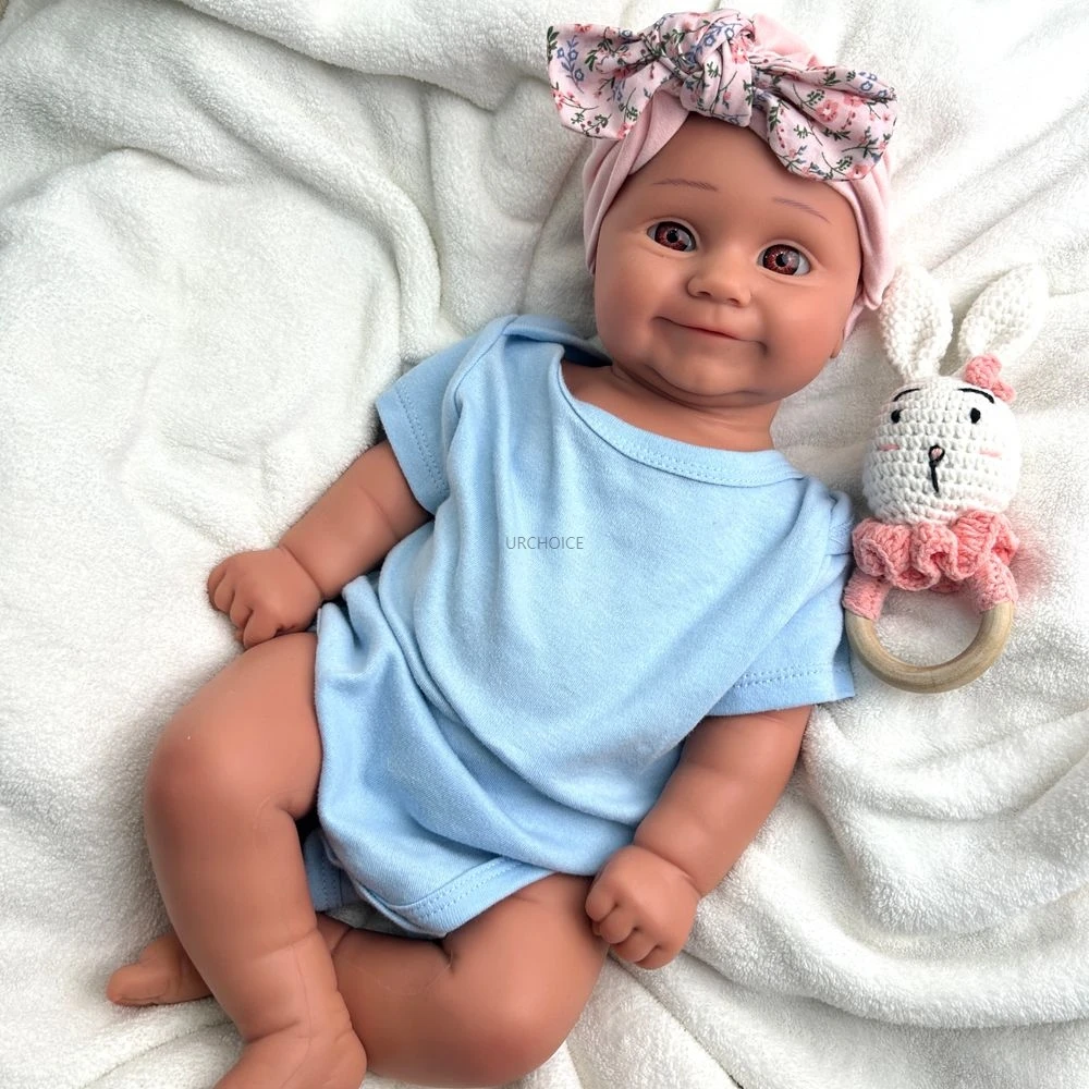 20-Zoll-Elternschaftspraxis, gewichtetes Silikon, wiedergeborenes Baby, Maddie, sichtbare Adern, weiche Puppe für neue Eltern, Weihnachtsgeschenk Image