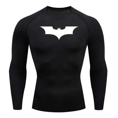 Printed Men's Compression Shirt Turtleneck Long Sleeve Rash Guard Gym Base Layer Undershirt Gear Athletic Shirt