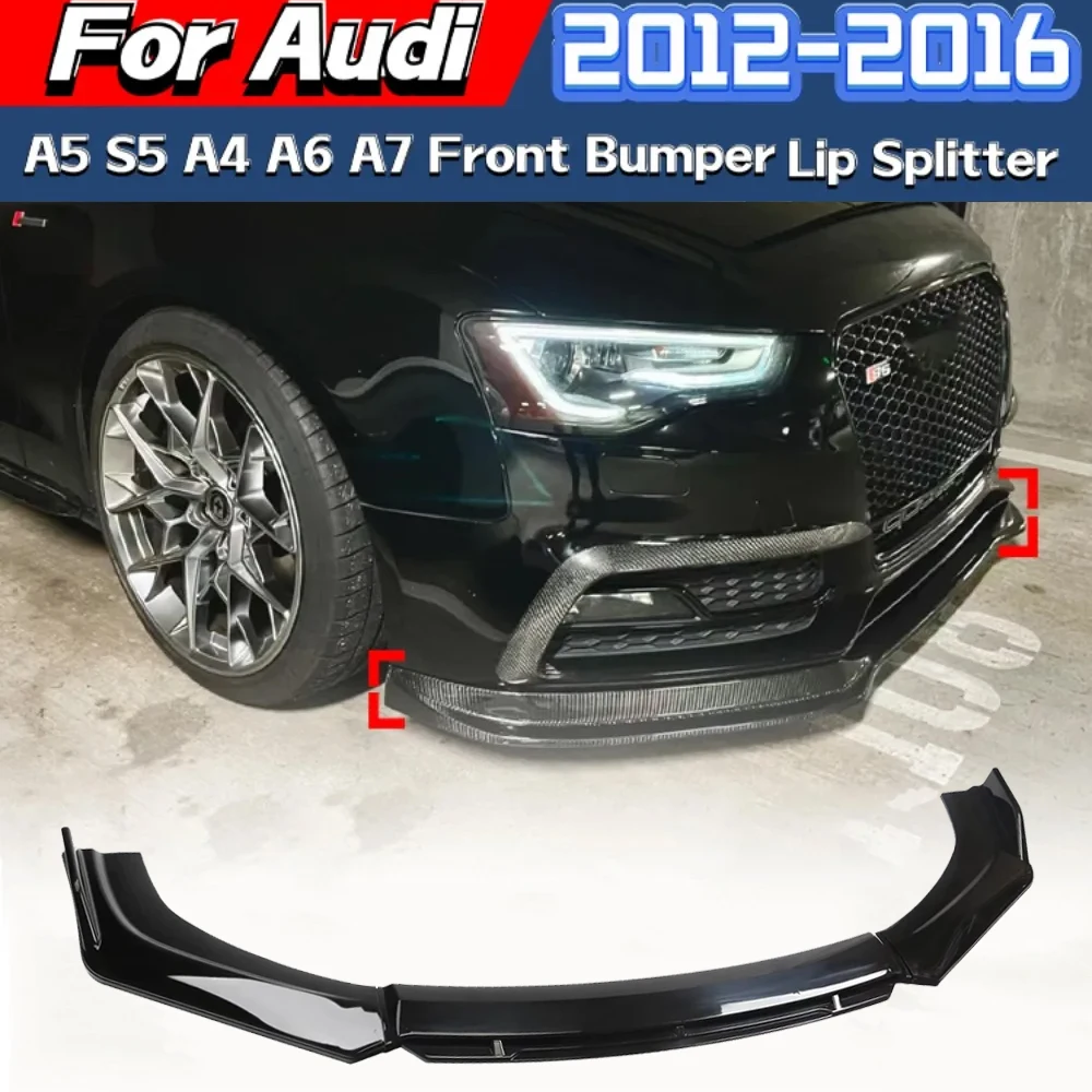 Für Audi A5 S5 A4 A6 A7 2012 2013 2014 2015 2016 Frontschürze Splitter Lippe Frontschürze Spoiler Diffusor Körper Modifikation Kit Image