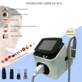 La più recente macchina professionale per la rimozione del tatuaggio laser a picosecondi con interruttore Q per peeling al carbonio Nd Yag Laser Pico Rimuovi la macchina per tatuaggi