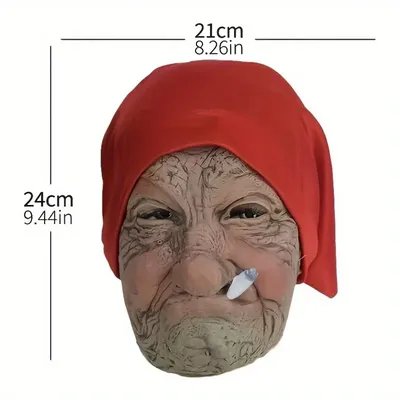 Halloween gruseliger alter Mann Kostüm Latex Helm Warteschlangen Karneval Maske Image