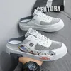 HKDQ Große Größe 47, flache Halbschuhe für Herren, Sommer, Herren-Freizeitschuhe, atmungsaktive
