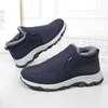 Robuste Herren-Stiefeletten für den Winter, warm, gesteppt, mit Baumwolle gefüllt – 30 cm ° C Frostsichere, rutschfeste Outdoor-Wanderschuhe, Größe