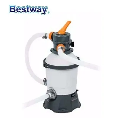 58515 Bestway 800 Gal Sand Filter For 1100-16000L Pool Corrosion-Resistant Tank 6-Position ValveTop Flange Clamp Design