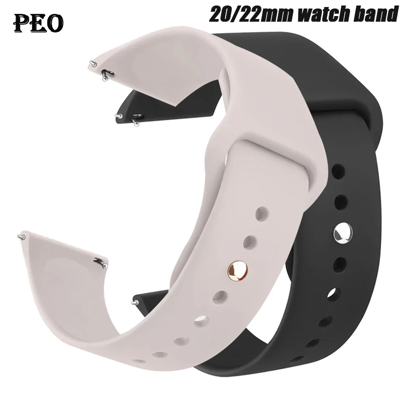 20mm 22mm armband Für Amazfit gts/4/3/2/gts2/4 Mini/Gtr4/3/2/2e/47mm Smartwatch Silikon Armband Watchabnd Amazfit gts Band Image