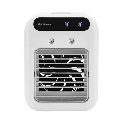 Mini Portable Air Cooler 2-Speed 1800mAh Cold Airconditioner Fan 500ml Water Tank Humidifying Spray Fan for Home Office Dorm Car