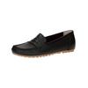 Mokassin CAPRICE "Caprice Mokassin Leder", Damen, Gr. 38, schwarz, Leder, casual, Schuhe