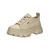 Sneaker BUFFALO "Buffalo Sneaker Lederimitat/Textil", Damen, Gr. 38, beige (cream), Lederimitat, Textil, casual, Schuhe