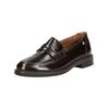 Slipper PAUL GREEN "Paul Green Slipper Glattleder", Damen, Gr. 41, braun, Glattleder, casual, Schuhe