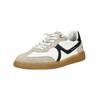 Sneaker MUSTANG SHOES "Mustang Shoes Sneaker Lederimitat", Herren, Gr. 47, weiß (ivory), Lederimitat, casual, Schuhe