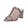 Pantolette LAURA VITA "LAURA VITA Pantoletten Leder/Textil", Damen, Gr. 37, rosa, Leder, Textil, casual, Schuhe