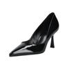 High-Heel-Pumps HÖGL "Högl Pumps Leder", Damen, Gr. 37,5, schwarz, Leder, casual, Schuhe