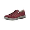 Schnürschuh LEGERO "Legero Halbschuhe Veloursleder", Damen, Gr. 40, rot (dunkelrot), Veloursleder, casual, Schuhe