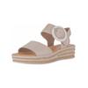 Keilsandalette GABOR "Gabor Sandalen Leder", Damen, Gr. 42, rosa (hellrosa), Leder, casual, Schuhe