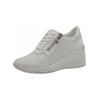 Sneaker MARCO TOZZI "Marco Tozzi Sneaker Leder/Synthetik", Damen, Gr. 40, weiß, Leder, Synthetik, casual, Schuhe